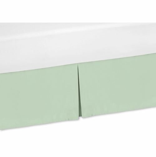 Mod Arrow Grey, Coral and Mint Collection Toddler Bed Skirt
