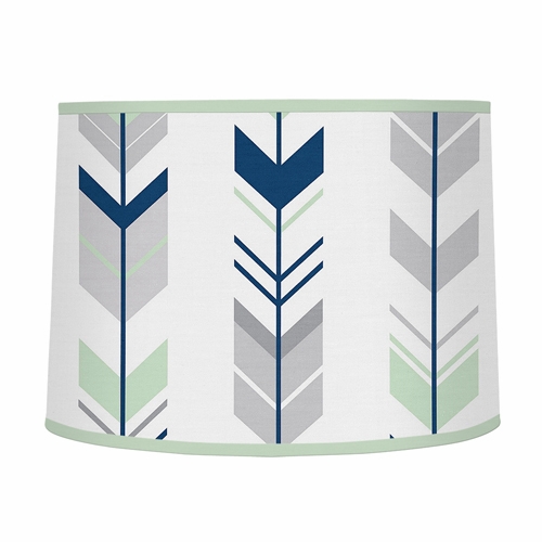Mod Arrow Grey, Navy and Mint Collection Lamp Shade