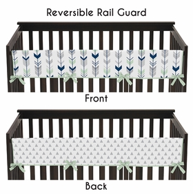 Mod Arrow Grey, Navy and Mint Collection Long Rail Guard Cover