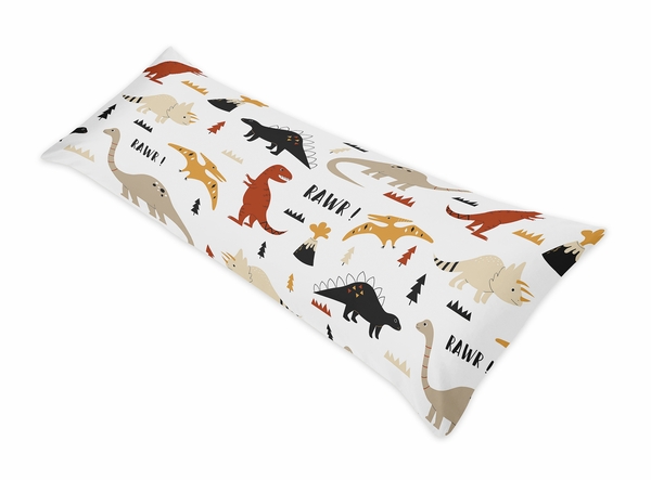 Body Pillow Dinosaur Pillow Cases Mod Dinosaur Black And Orange