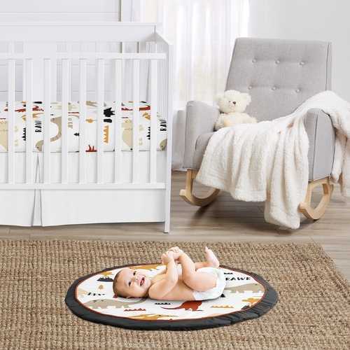 Mod Dinosaur Black and Orange Collection Playmat - alt image 1