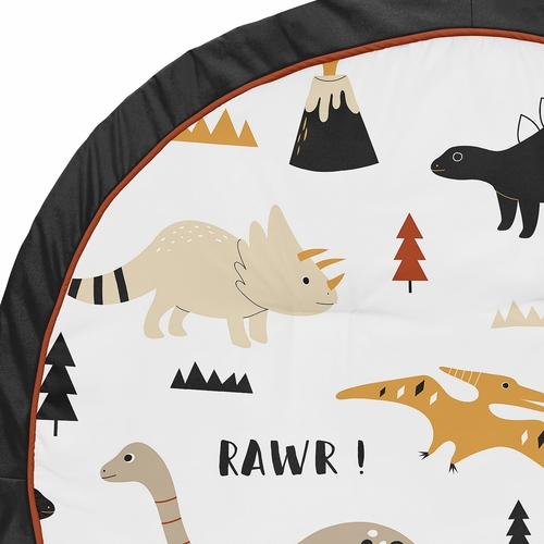 Mod Dinosaur Black and Orange Collection Playmat - alt image 2