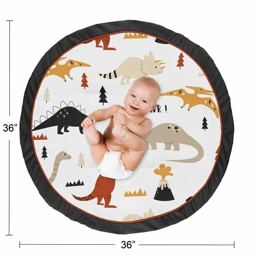 Mod Dinosaur Black and Orange Collection Playmat - alt image 3