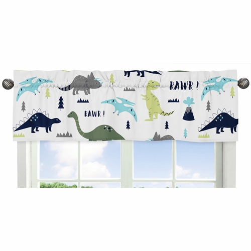 Mod Dinosaur Blue and Green 11 Piece Bumperless Crib Bedding Collection - alt image 2