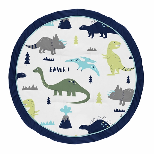 Mod Dinosaur Blue and Green Collection Playmat