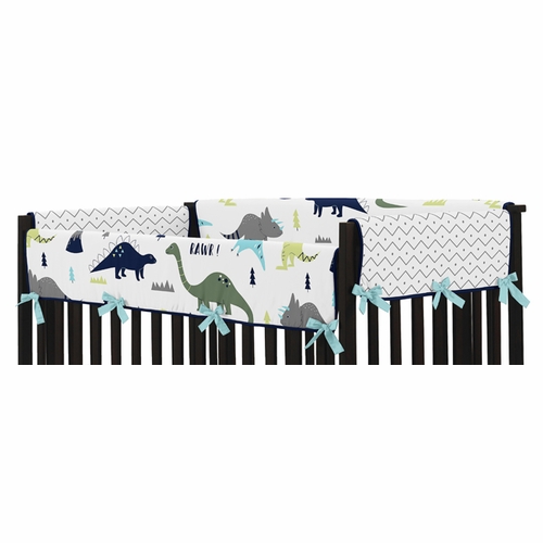 Mod Dinosaur Blue and Green Collection Side Rail Guard Covers - Set of 2 - alt image 1