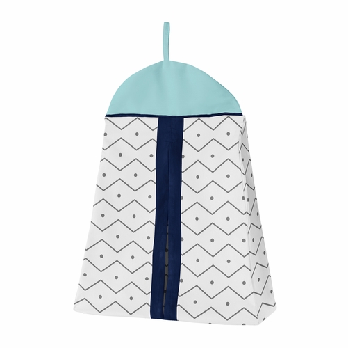 Mod Dinosaur Blue and Green Collection Sweet Jojo Designs 6 Piece Crib Bedding + BreathableBaby Breathable Mesh Liner - alt image 5