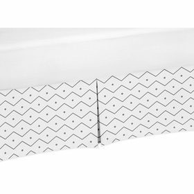 Mod Dinosaur Blue and Green Collection Toddler Bed Skirt