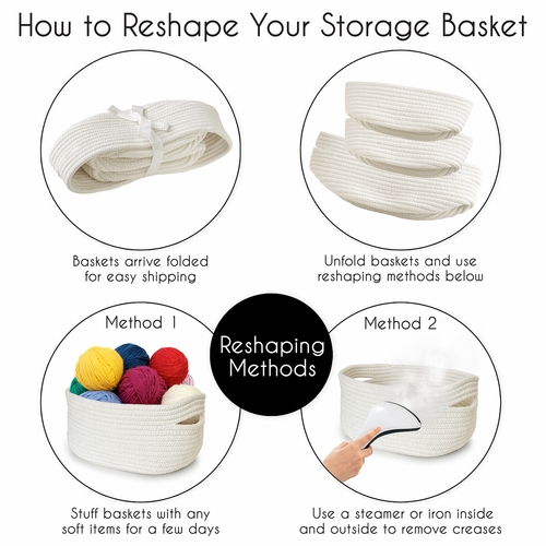 Mod Dinosaur Blue and Green Woven Storage Basket Set - alt image 5