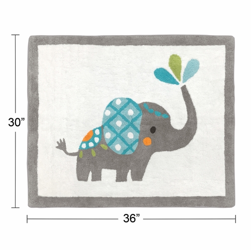 Mod Elephant Collection Accent Floor Rug - alt image 1