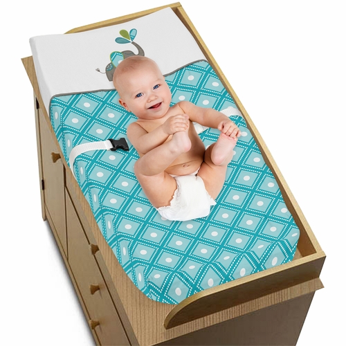 Mod Elephant Collection Changing Pad Cover - alt image 2