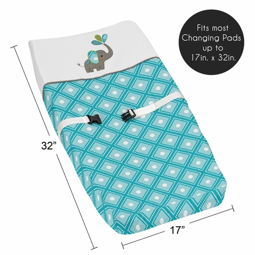 Mod Elephant Collection Changing Pad Cover - alt image 4