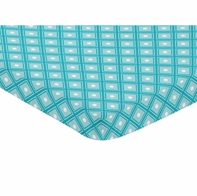 Mod Elephant Collection Mini Crib Sheet - Diamond Print