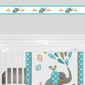 Mod Elephant Collection Wallpaper Border