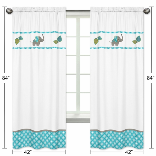Mod Elephant Collection Window Panels - Set of 2 - alt image 4