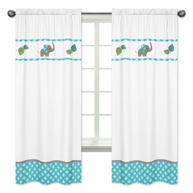 Mod Elephant Collection Window Panels - Set of 2
