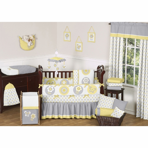Mod Garden Collection Crib Bumper Pad - alt image 1