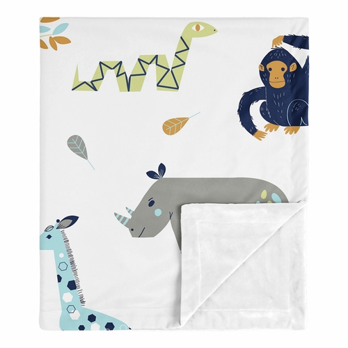 Mod Jungle Collection Baby Blanket