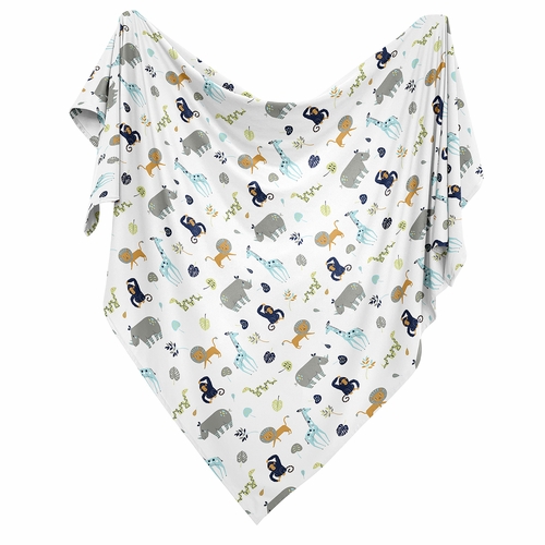 Mod Jungle Collection Baby Swaddle Blanket - alt image 1