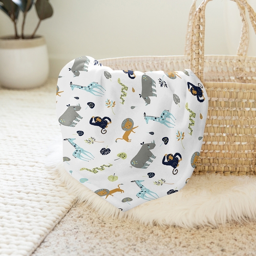 Mod Jungle Collection Baby Swaddle Blanket - alt image 3
