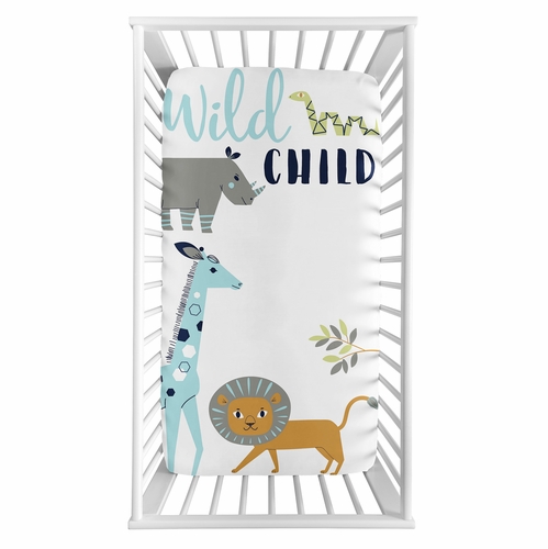 Mod Jungle Collection Photo Op Crib Sheet - alt image 1