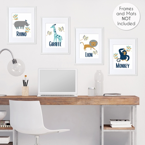 Mod Jungle Collection Wall Art Prints - Set of 4 - alt image 3