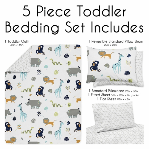 Mod Jungle Toddler Bedding Collection - alt image 2