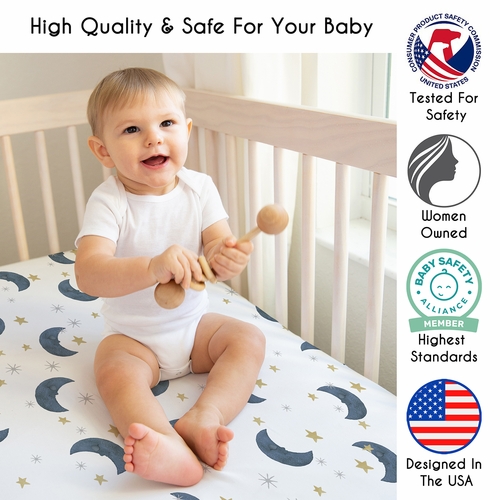 Moon Bear Collection 2 Pack Crib Sheets - alt image 2