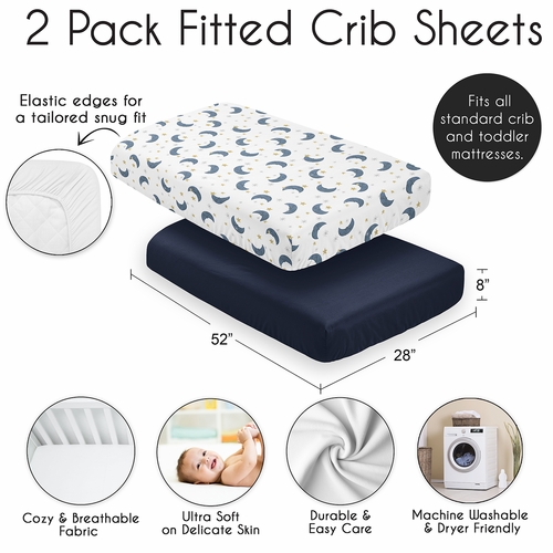 Moon Bear Collection 2 Pack Crib Sheets - alt image 3