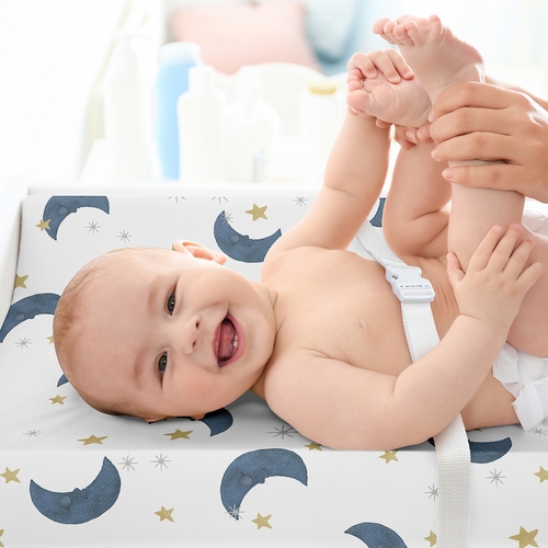 Moon Bear Collection Changing Pad Cover Sheet - alt image 2