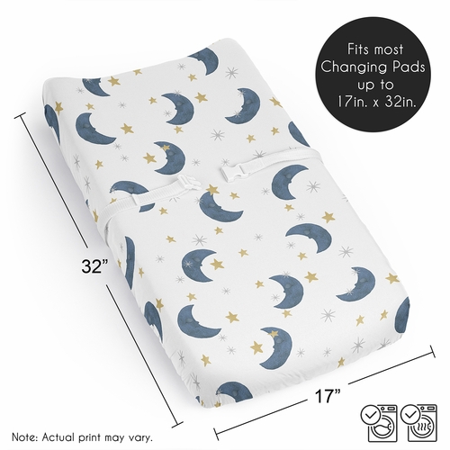 Moon Bear Collection Changing Pad Cover Sheet - alt image 5