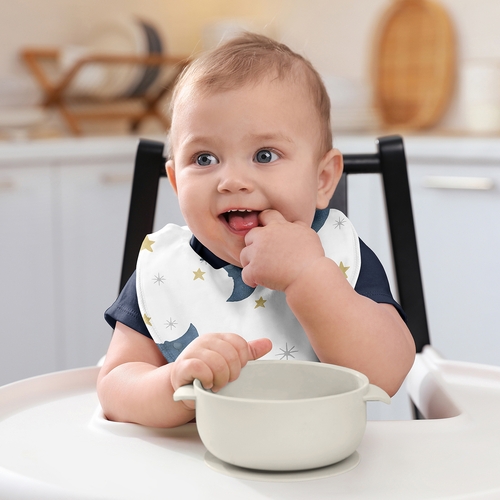 Moon Bear Collection Fabric Bandana Baby Bibs - 3 Pack Set - alt image 5