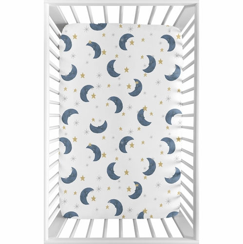 Moon Bear Collection Mini Crib Sheet - alt image 1
