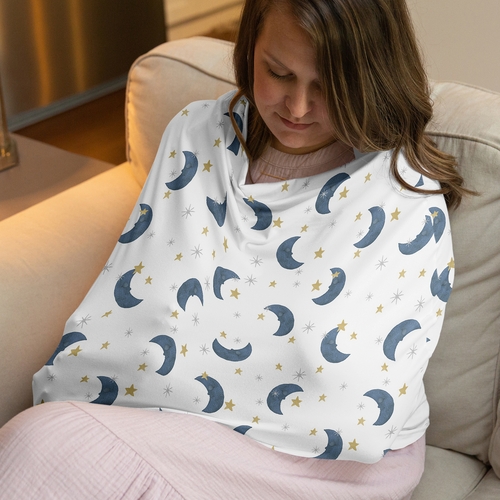 Moon Bear Collection Multi Use Baby Car Seat and Nursing Cover - alt image 1