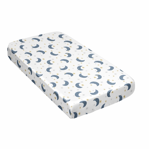 Moon Bear Collection Satin Fitted Crib Sheet - alt image 2
