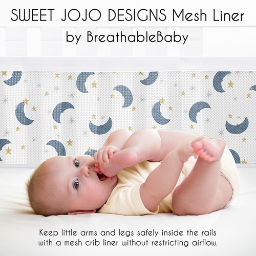 Moon Bear Collection Sweet Jojo Designs + BreathableBaby Breathable Mesh Crib Liner - alt image 2