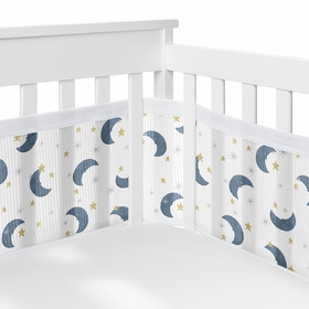Moon Bear Collection Sweet Jojo Designs + BreathableBaby Breathable Mesh Crib Liner Pad