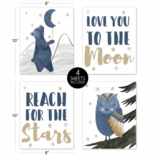 Moon Bear Collection Wall Art Prints - Set of 4 - alt image 4