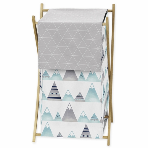 Mountains Grey and Aqua Collection Hamper
