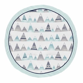 Mountains Grey and Aqua Collection Playmat