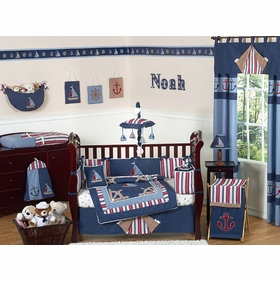 Nautical Nights 9 Piece Crib Bedding Collection