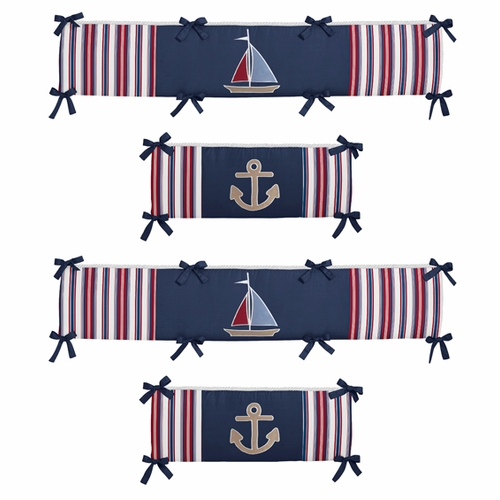 Nautical Nights Collection Crib Bumper Pad