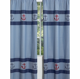 Nautical Nights Window Panels - Set of 2