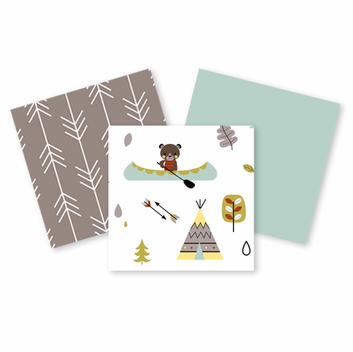 Outdoor Adventure Collection 4 Piece Bumperless Crib Bedding Collection - alt image 2