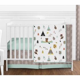 Outdoor Adventure Collection 4 Piece Bumperless Crib Bedding Collection