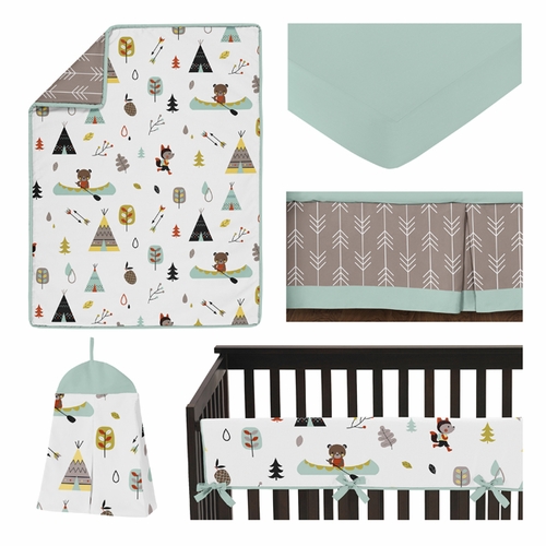 Outdoor Adventure Collection 5 Piece Crib Bedding - alt image 1