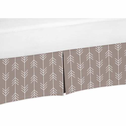 Outdoor Adventure Collection Arrow Print Crib Bed Skirt