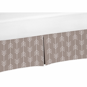 Outdoor Adventure Collection Arrow Print Crib Bed Skirt