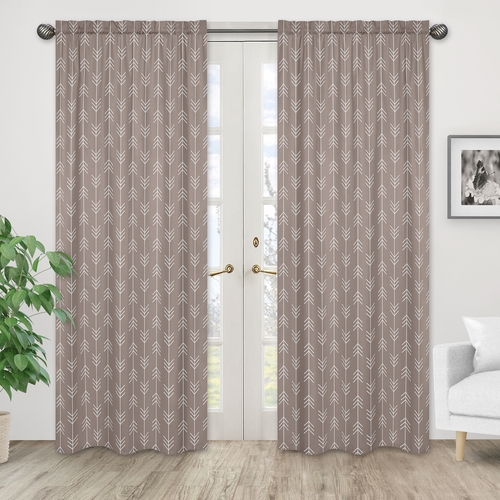 Outdoor Adventure Collection Arrow Print Window Panels - Set of 2 - alt image 1