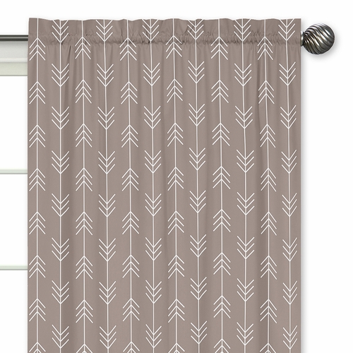 Outdoor Adventure Collection Arrow Print Window Panels - Set of 2 - alt image 2